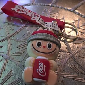 Coca-Cola Keychain with Cute Character